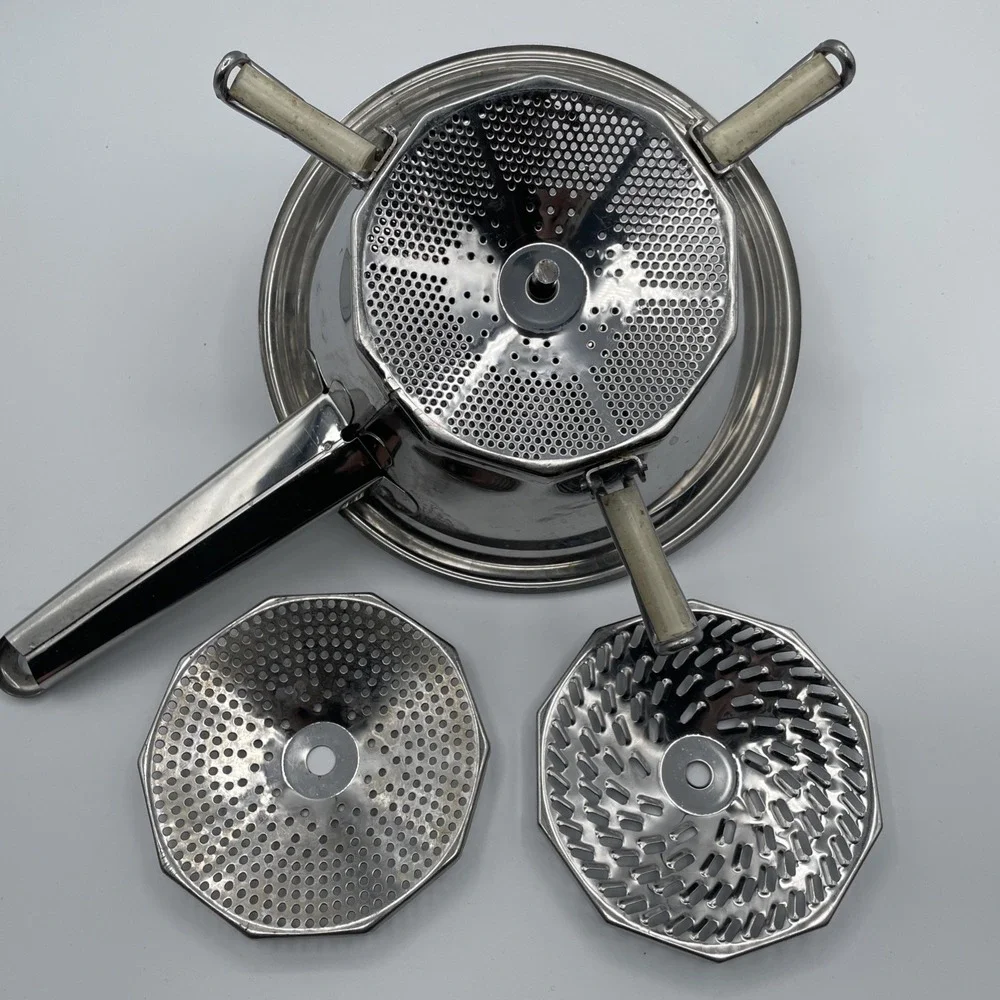 Moulin Legumes France No. 1 Stainless Food Mill Manual Vegetable Press Strainer‎